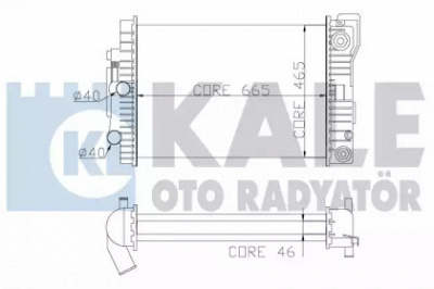 KALE OTO RADYATOR 351500 -  Радиатор, охлаждение двигателя